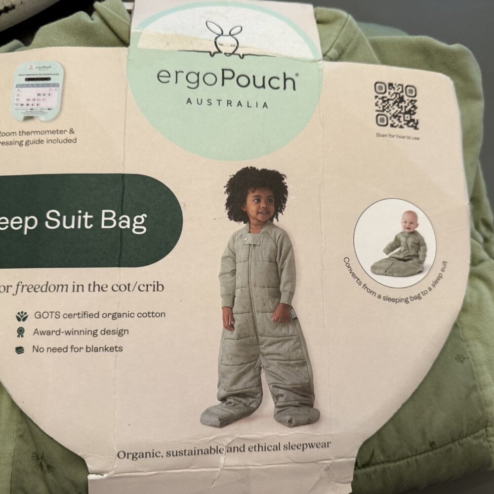organic cotton sleep suit bag